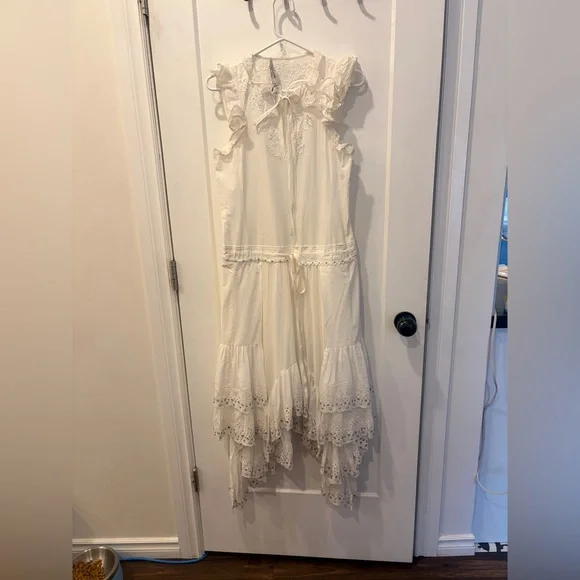 Coach White prairie Ruffled Dress - Picture 3 of 16